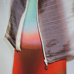 faded beige straight puffer jacket