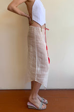Load image into Gallery viewer, PLAYA SKIRT IN GINGHAM - 100% SILK