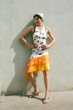 Load image into Gallery viewer, polyester elastane sequin fitted halter dress silk ruffle