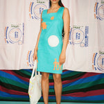 POSTER DRESS IN DREAMWORK - 100% SILK