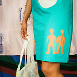 POSTER DRESS IN DREAMWORK - 100% SILK