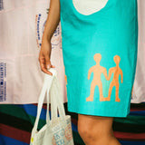 POSTER DRESS IN DREAMWORK - 100% SILK
