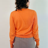 CREW SWEATER IN ORANGE
