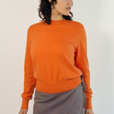 CREW SWEATER IN ORANGE