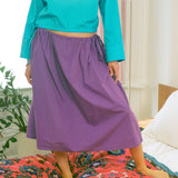 TIE SKIRT IN PURPLE