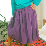 TIE SKIRT IN PURPLE