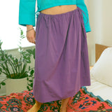 TIE SKIRT IN PURPLE
