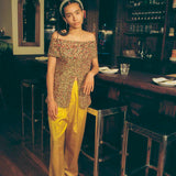 RAYA TOP IN PEPPER LEAF