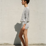 SASCHA DRAPED DRESS IN GREY