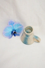 Load image into Gallery viewer, handmade ceramic mug in white and blue glaze