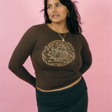 SERENITY LONG SLEEVE IN BROWN