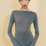 SHIMMER KNIT JANE DRESS IN ESPRESSO