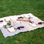 large cotton pinstripe button up shirt tablecloth