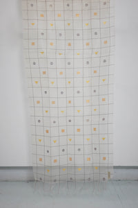 Transparent pineapple silk long shawl