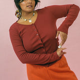 SOPHIE CARDIGAN IN DAHLIA