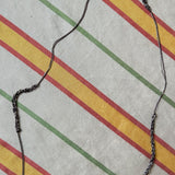 ionized stainless steel chain crocheted pullover necklace