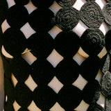 SQUARE CIRCLE TOP IN BLACK