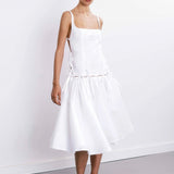 STARRY NIGHT LONG DRESS IN WHITE
