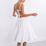 STARRY NIGHT LONG DRESS IN WHITE