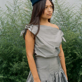 SWAN TOP IN METAL