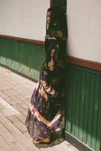 TEA TIME DRESS IN NAVY/CREAM/RED