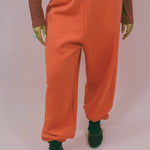 speckled orange 80s cotton sweatpant