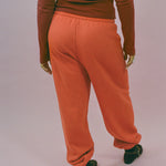 speckled orange 80s cotton sweatpant