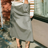 WOOL SKIRT IN GREY