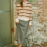 WOOL SKIRT IN GREY