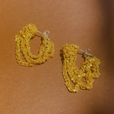 TIERED CUFF EARRINGS IN GOLD