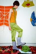 Load image into Gallery viewer, lizard green silky 90s cool trouser 