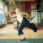 handmade silk bloomers in black