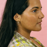 TWO TONE COLONNA EARRINGS