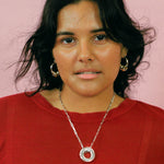 14k gold platinum plated brass hoop charm earrings