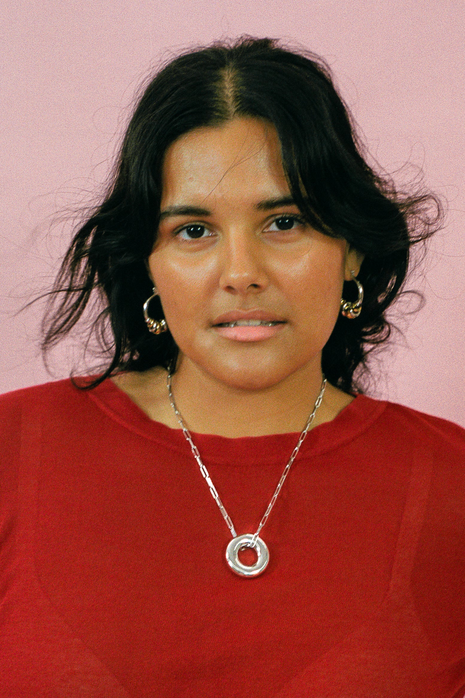 14k gold platinum plated brass hoop charm earrings