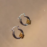 TWO TONE FILLIA EARRINGS