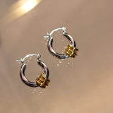 TWO TONE FILLIA EARRINGS