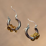 TWO TONE FILLIA EARRINGS