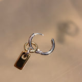 TWO TONE MARCA EARRINGS