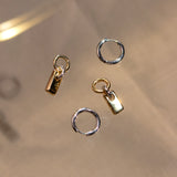 TWO TONE MARCA EARRINGS