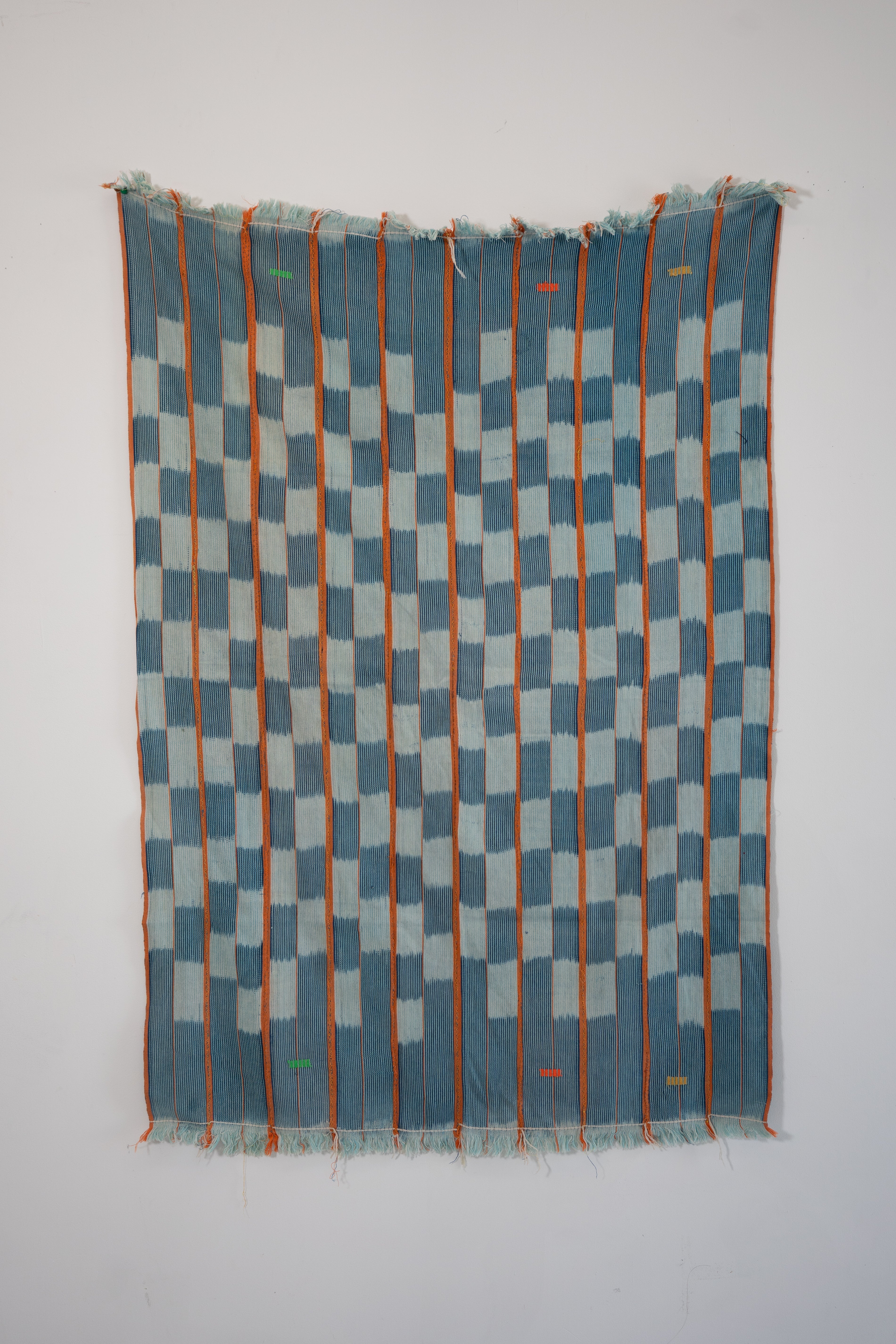 VINTAGE BAOULÉ IN INDIGO WITH ORANGE STRIPE