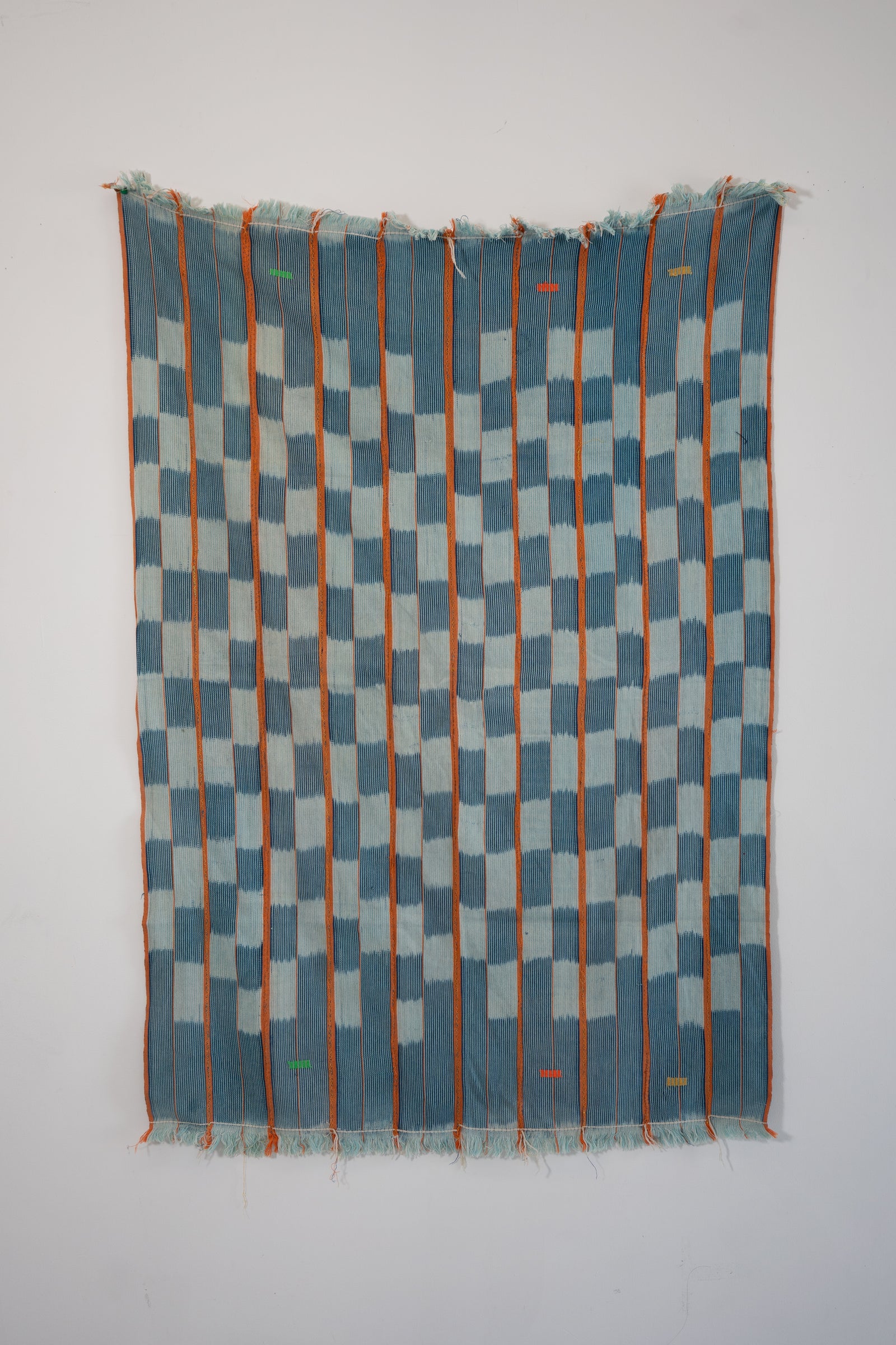 VINTAGE BAOULÉ IN INDIGO WITH ORANGE STRIPE