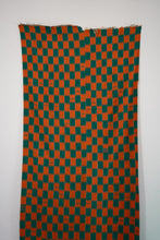 Load image into Gallery viewer, VINTAGE EWE KENTE IN ORANGE/GREEN CHECKER