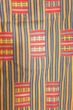 Load image into Gallery viewer, Primary coloured cotton handwoven ewe kente cloth