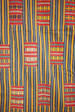 Load image into Gallery viewer, Primary coloured cotton handwoven ewe kente cloth
