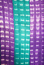 Load image into Gallery viewer, VINTAGE PURPLE AND GREEN TIE DYED BAOULÉ CLOTH