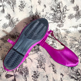 SATIN MARY JANE THEATRE SHOE IN VIOLET