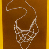 WEB NECKLACE IN SILVER