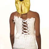 CORSETTO CISNE IN BIANCO ABORIO