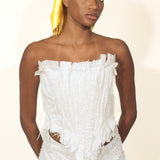 CORSETTO CISNE IN BIANCO ABORIO
